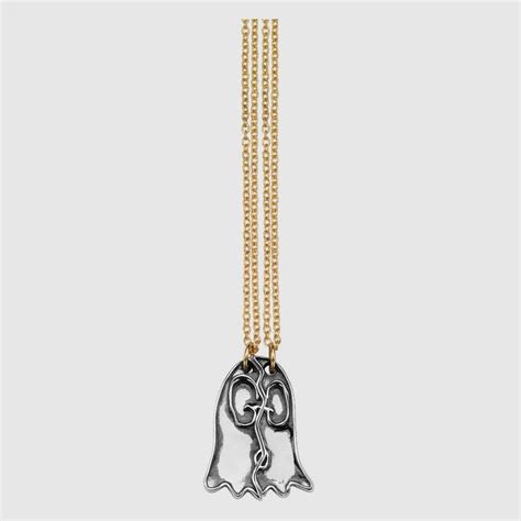 gucci ghost gold|Gucci ghost necklace.